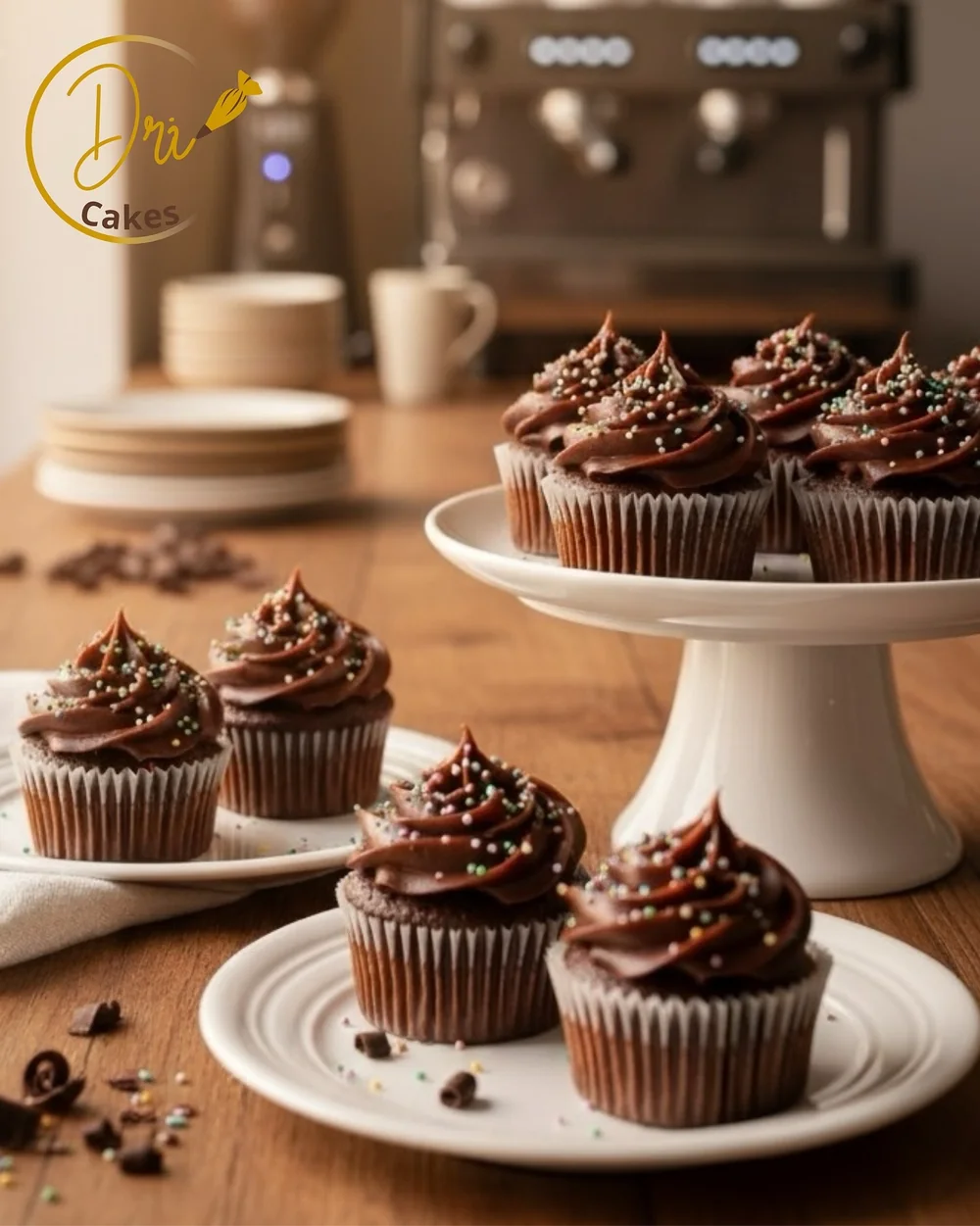 Cupcakes de chocolate da Dri Cakes
